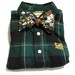 Boys Top, Flannel Plaid Bow Tie Shirt with Urban Floral Bow Tie Size 4T from the John Richard Line for Boys