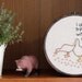 Picky Duck Hand Embroidery - 6" Hoop - RESERVED for Stefanie