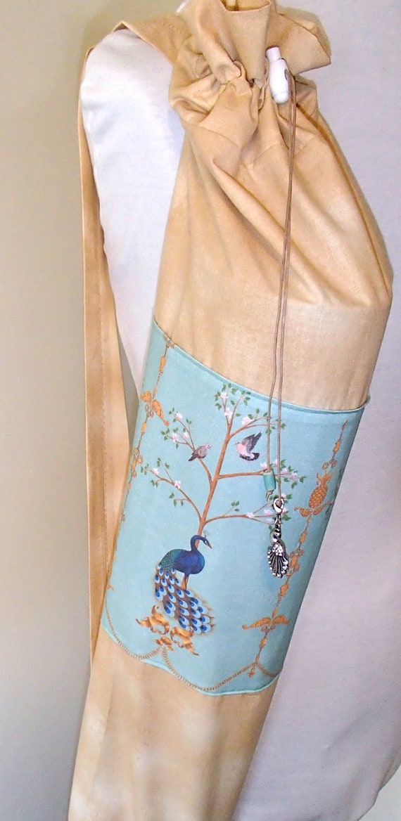 mat bag yoga for jade cotton. mat carrier Yoga peacock yoga royal kona yoga tote bag mat bag