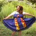 Totally Grateful....Upcycled Patchwork Rainbow Tie Dye Corset Apron Hippie Dress Plus size