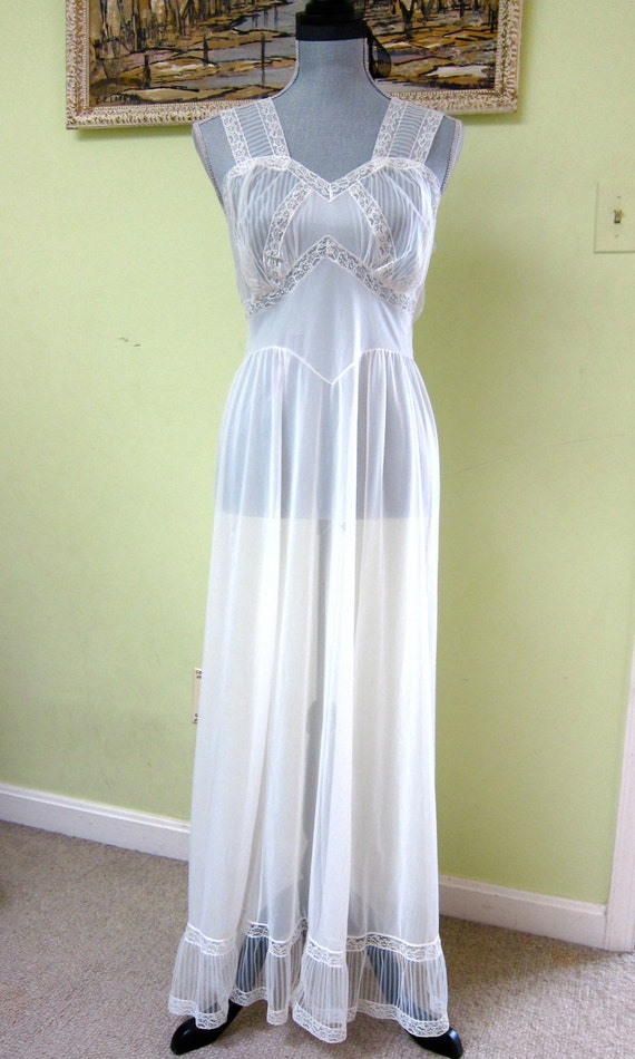 translucent night gown