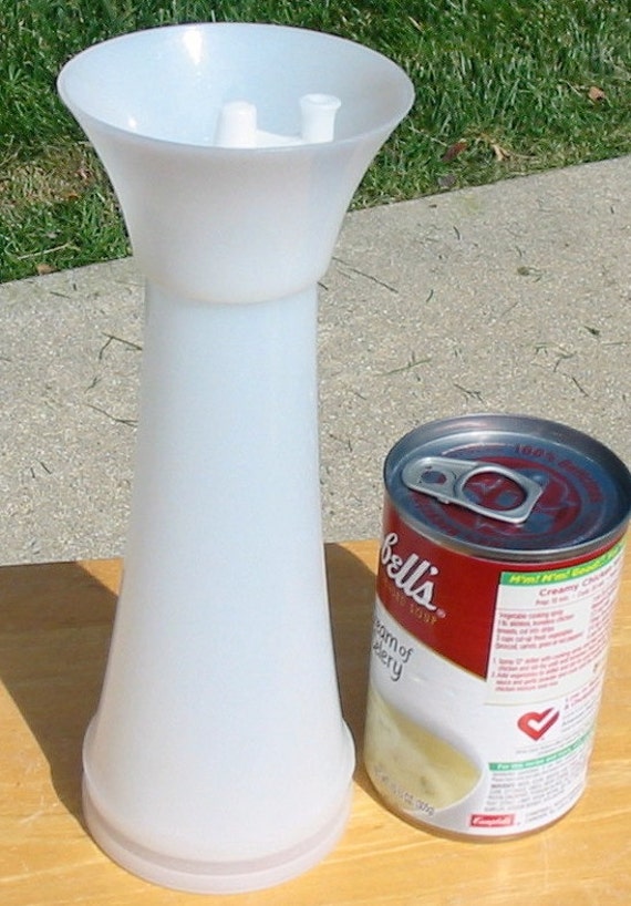Vintage White Opaque TUPPERWARE Powdered Sugar Mill Shaker