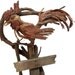 Fence Top Rooster Original Rick Cain Sculpture