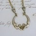 Mermaid Necklace - Twin Mermaids - Vintage Brass Necklace - Handmade