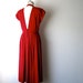 Vintage Cutout Back Maxi Dress