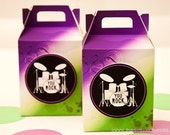 ROCK STAR Favor Box Set - Tatoo Inspired Gift Box // Favor // Drum Set // Rock Band // Rocker Il_170x135