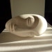 DREAMY 1 - Sculpture - Plaster Figurine - Original Art - Head Form - Minimalist - Unisex Gift