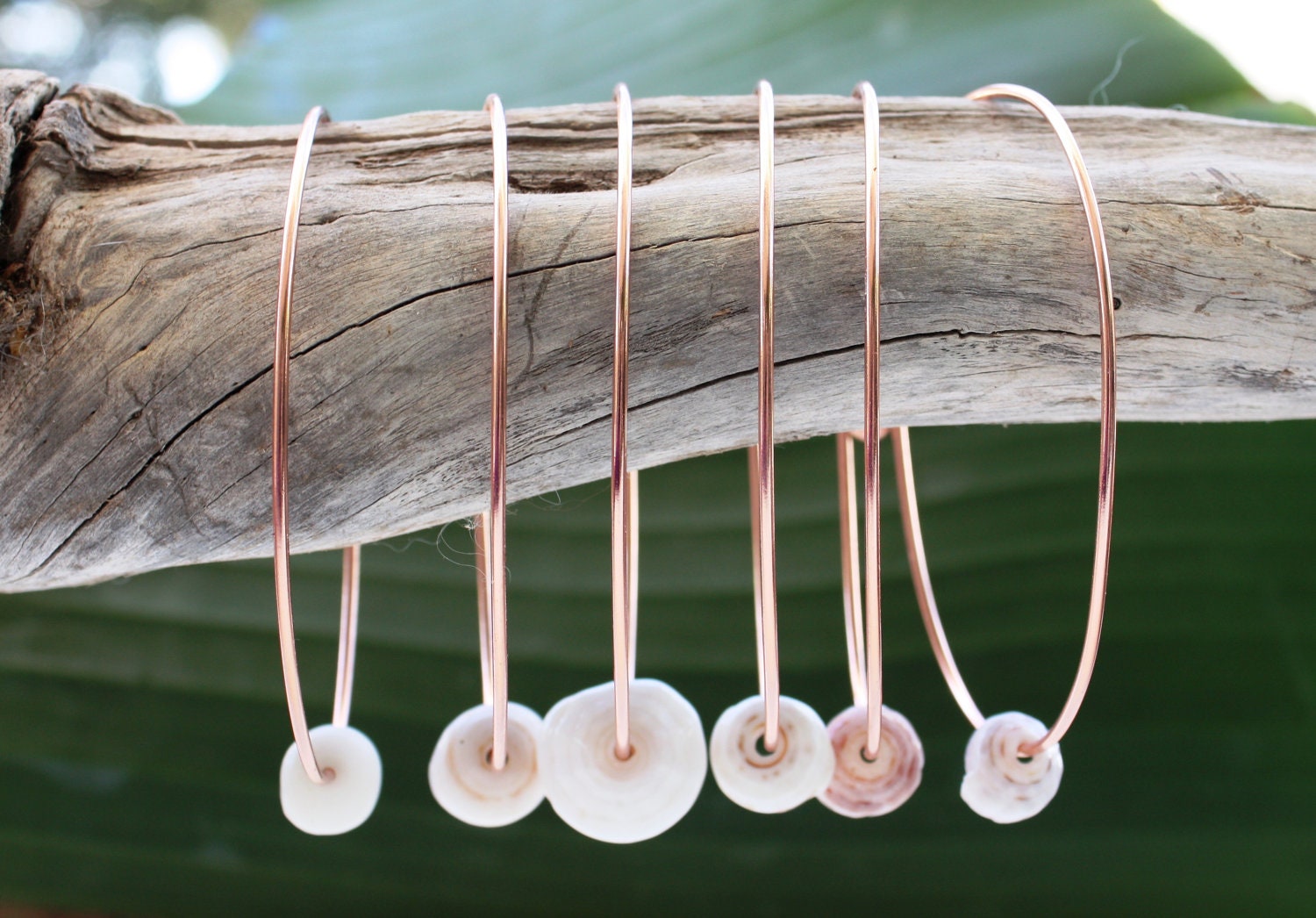 Copper Shell Bangle Hawaiian Bracelet Hawaiian Jewelry Beach