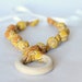 Teething Ring Necklace for Breastfeeding/Nursing Necklace, Teething Necklace, Babywearing, Safron Necklace