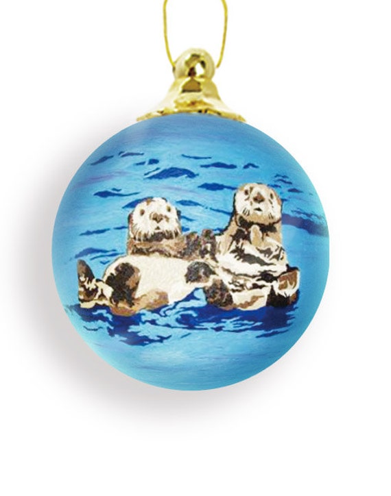sea otters christmas ornament on sale sea otters christmas ornament on sale