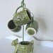 Vintage Mug Set - Donkey Cart Stand with 4 Mugs - Japan - 60's - NehiandZotz