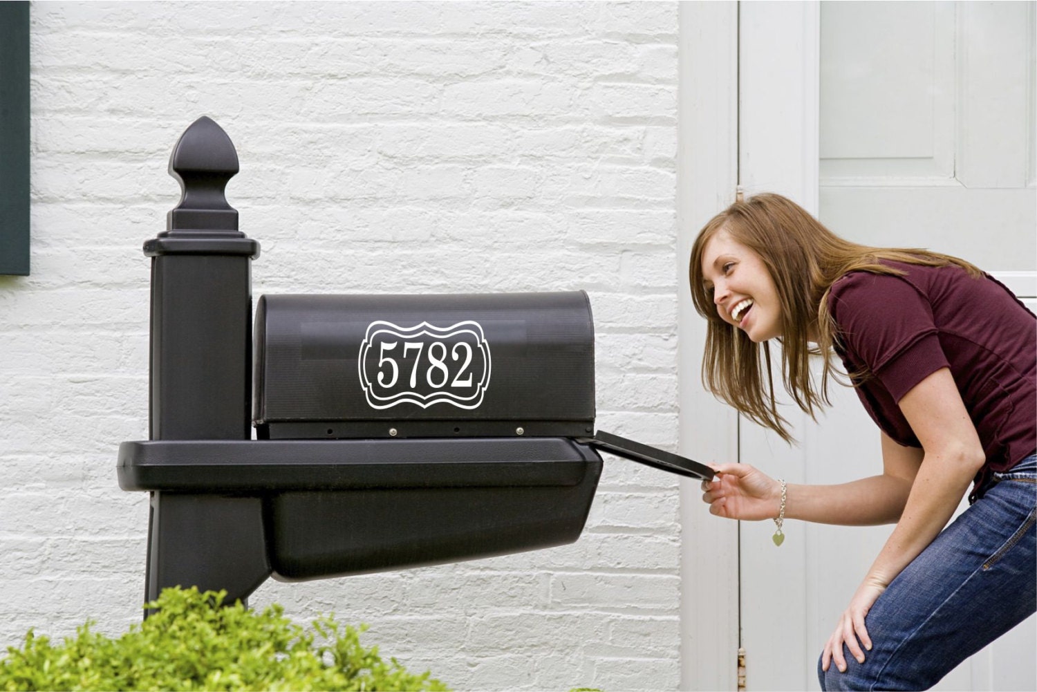 Mailbox Numbers Decal Small Decal Mailbox numbers with
