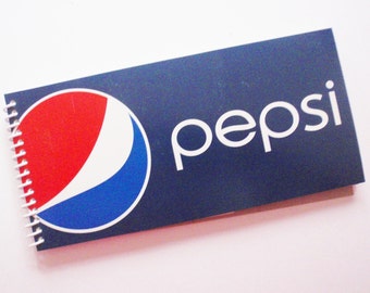 PEPSI Notebook soda pop spiral bound Recycled Notepad