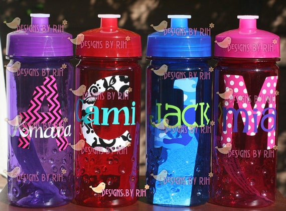 Personalized Water Bottle For Kids Party Favors by DesignsByRJH