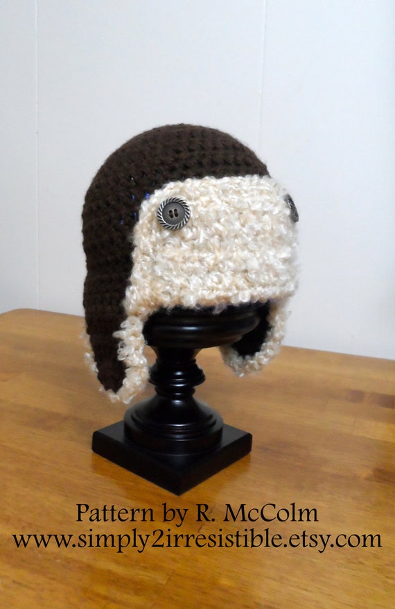 pattern crochet for newborn Adult   Hat Newborn Crochet to    Bomber Pattern Aviator  45 INSTANT