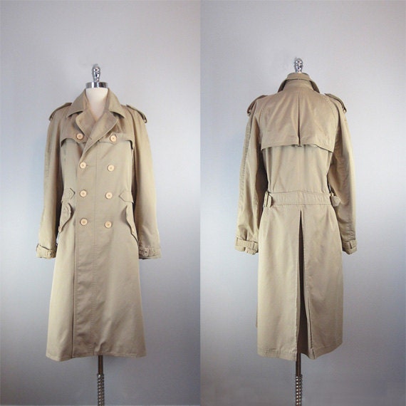 vintage YSL trench coat / Yves ST LAURENT / by archetypevintage