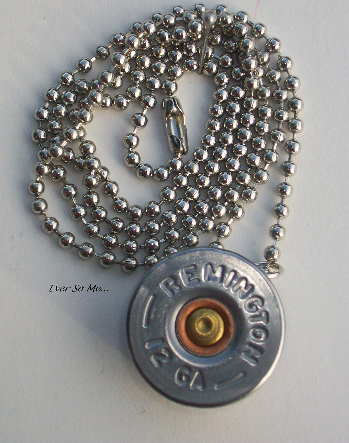 Single Shotgun Shell Brass on a Ball Chain by EverSoMe on Etsy