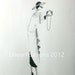 RESERVED Fashion Illustration Sketch 1920s Art Deco Decor