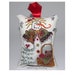 Cross Stitch Christmas Ornament, Snowman and Cat Ornament