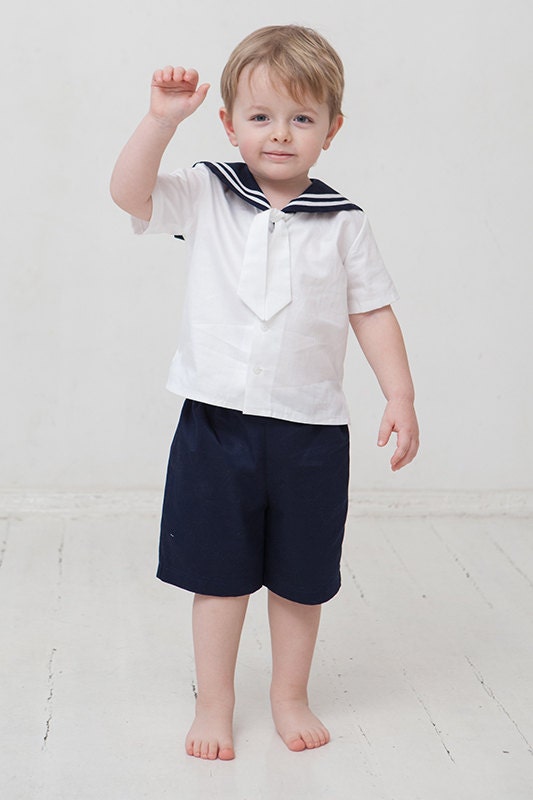 Baby boy sailor outfit, baptism / christening baby boy outfit, boy ...