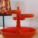 Vintage Shelf Orange Plastic Snack Server - EMSA Brand - Made in Germany in the 70s