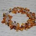 Natural Baltic Amber Charm Bracelet.