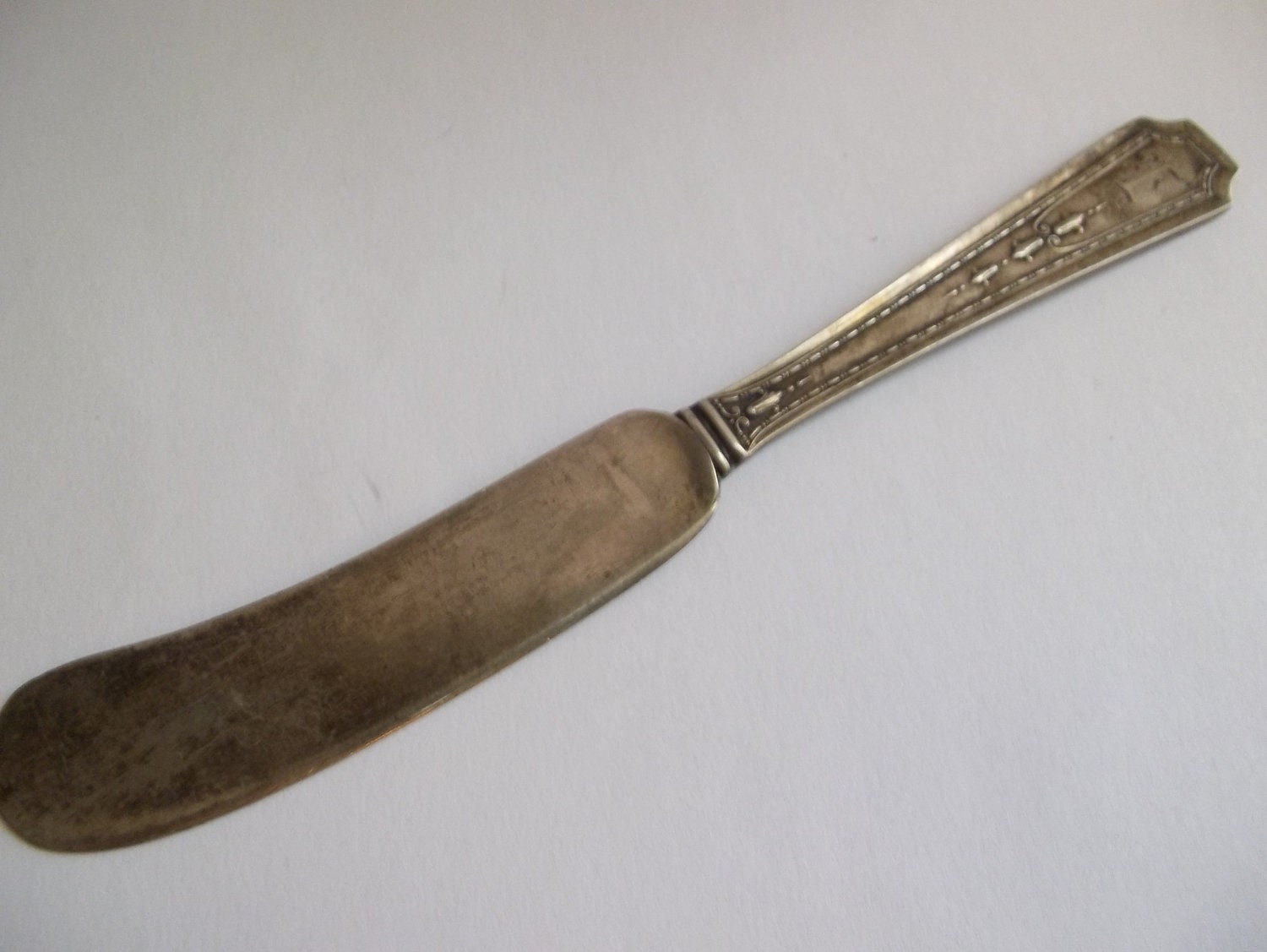 Antique Vintage Sterling Silver Butter Knife/ Antique Knives/