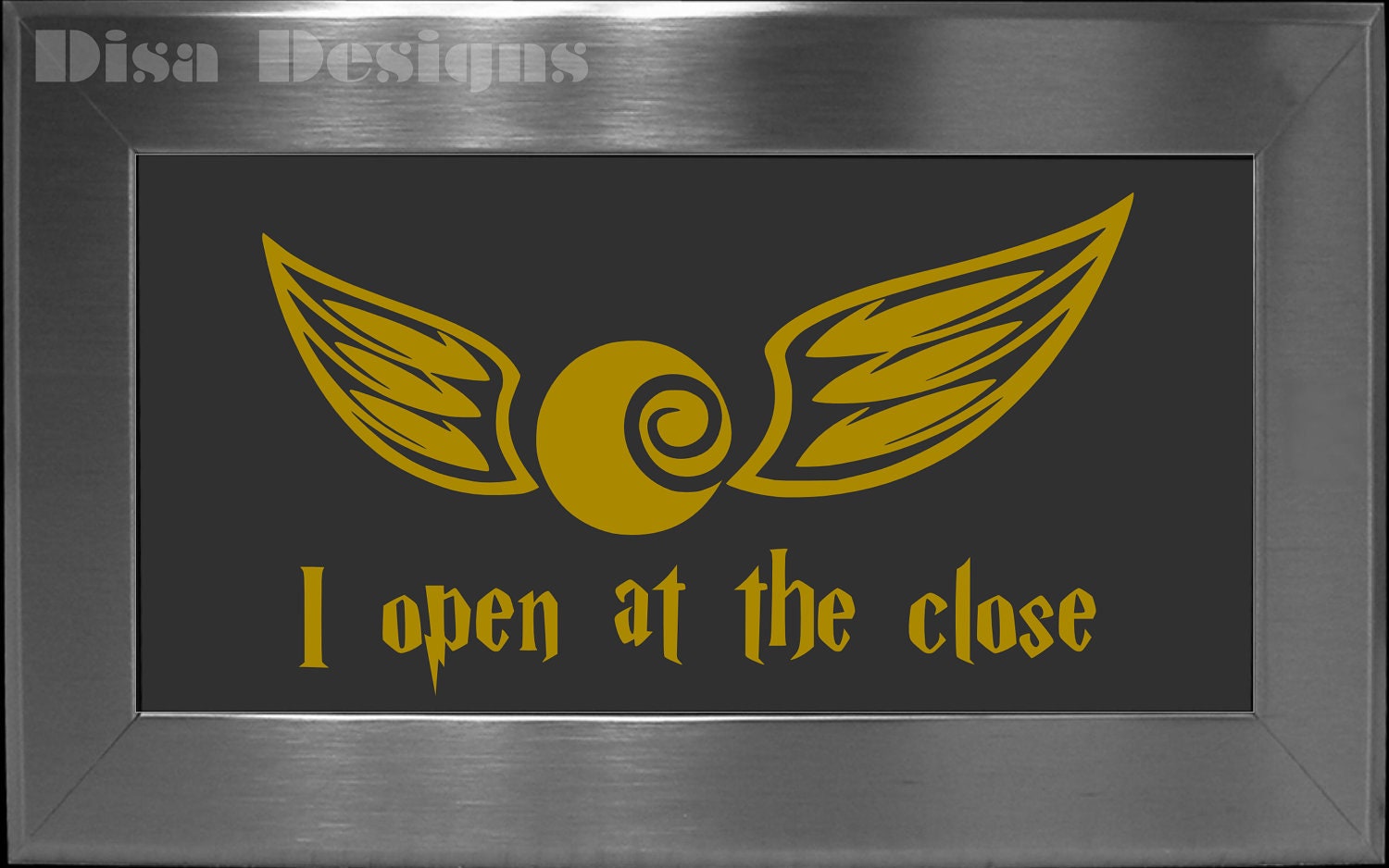 Harry Potter inspired I open at the close / Golden