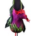 Felted Bag Handbag Purse wild Felt Nunofelt Nuno felt Silk fuschia ruby flower fairy floral fantasy shoulder bag Fiber Art boho