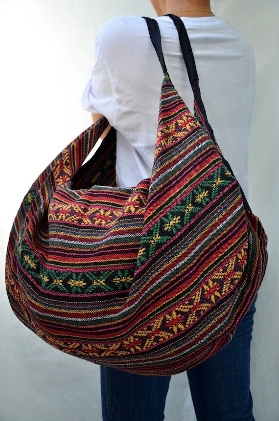 Hmong Hippie Gypsy Boho Hobo Backpack Messenger Bag M201