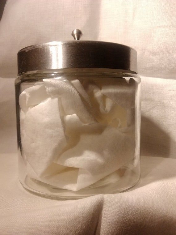 Medical Jar Vintage with stainless steel lid by MargaretMackieBook