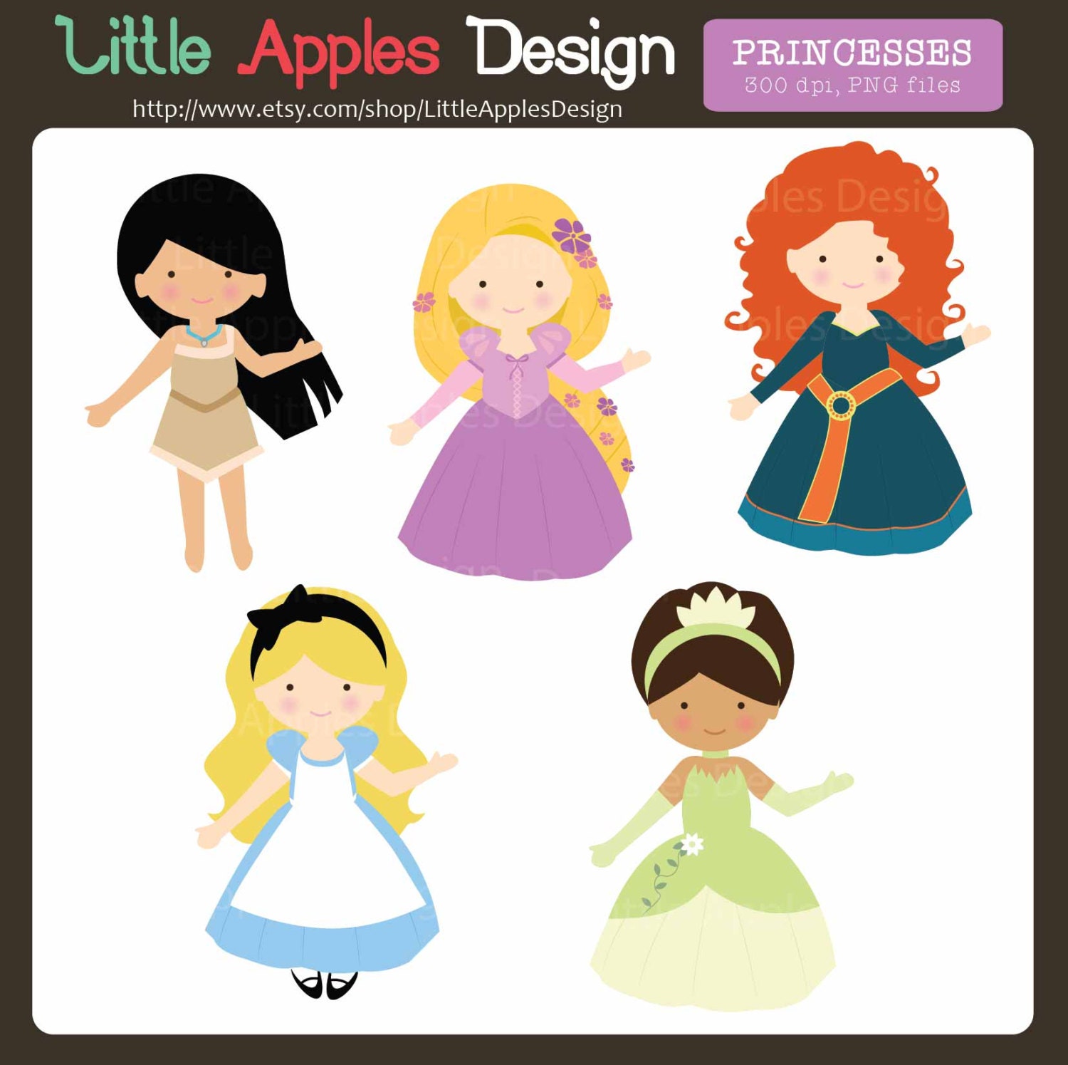 Download Princess Clip Art / Princess Clipart / Cute Princesses