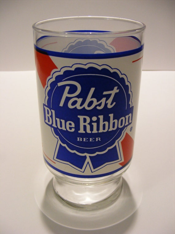 Vintage Pabst Blue Ribbon PBR Glass