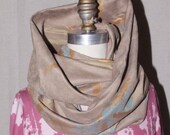 Faux Suede Circular Scarf