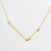 Diagon Gold necklace - asymmetrical line bars - modern sleek jewelry - edor gift for her