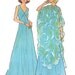 Vintage 70s Evening Dress Pattern - Simplicity 7183 - Raised Waist / V Neckline - Sheer Poncho - Size 18