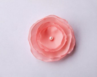 Fabric flower 2" flower decorating embellishing flower applique