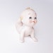 Kewpie Doll Piano Baby Vintage Action Figurine Kitsch Decor Crawling Baby Blue Wings