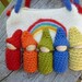 Gnomes in a pouch set rainbow