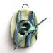 Handmade Ceramic Toggle Clasp Blues