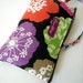 30% OFF SALE - Big Flower - Zipper Pouch with Clip