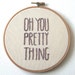 Hand Embroidered Love Token Pretty Thing Hoop Art