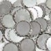 5o Lace Edge Settings 18 mm Round Oxidized Silver