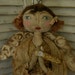 Primitive Doll Pattern, Christmas, Primitive Angel Doll, Angel Doll Pattern, Cloth Doll, Mustard, Gold, Wings, World Peace,
