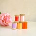 Vintage Thread 5 Large Wooden Spools Pretty Pastels Photo Prop