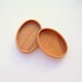 Pendant Settings - Brooch Blanks - Wooden Mounting - Handmade by Artbase - Cherry Wood - Oval - (D2) - Set of 2