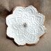 Gold Edged White Lotus Ring Holder Bowl