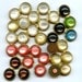Lot Lucite Buttons 31 Flavors Several Colors 13/16 inch size 8166