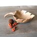 Vintage Carved Wood Bowl - Leaf Shape - Candy Dish - Nut Tray - Autumn Decor