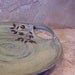 Desert Moss Green Stoneware Ceramic Pottery Serving Platter Tray